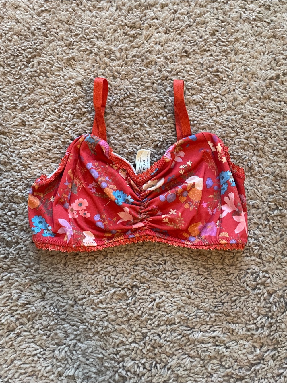 Spell and the Gypsy Burnt Orange Floral Bralette